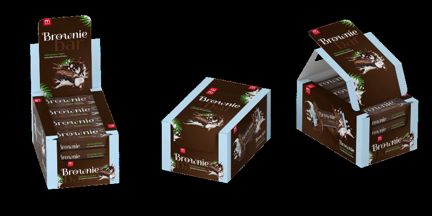 Baton Brownie kokosowy